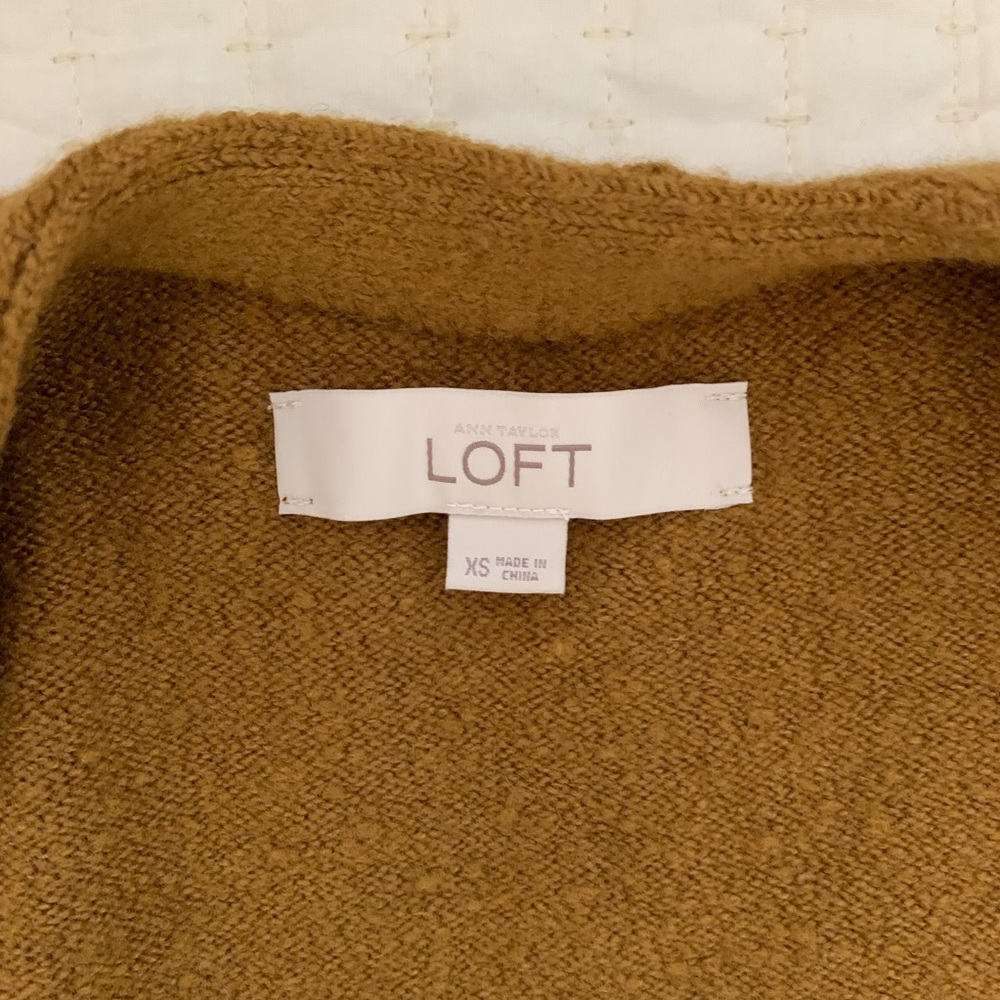 LOFT Long Line Open Front Sweater Size XS - Picture 6 of 7